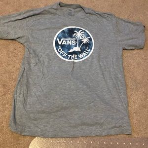 Boys Gray Vans T-shirt